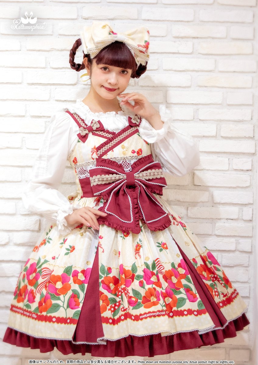 MetamorphoseEng's tweet photo. 💟New Series💟
Romantic Camellia
https://t.co/mBUXaQYGHO
- Tucked JSK
- Shirring JSK
- Blouse
- Apron
- Hakama Style Skirt
- Bow Headdress
- Bonnet
- Socks
*Limited quantity
#waloli #japanesepattern #camellia
#metamorphose #mtdf #Lolitafashion https://t.co/AUF95RwPah