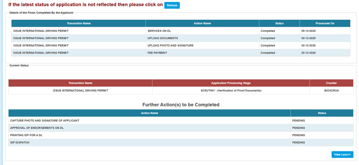amanjain_z's tweet photo. @mParivahanteam @MORTHIndia @rtomoradabad 
My application pending from over a month, no further instructions to do from my side, its only showing SCRUTINY - (Verification of Proof Documents) from over a month now.
Please do needful or guide what to do ? https://t.co/DC5Sll2sz8