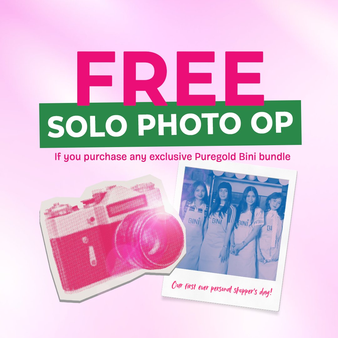 BINI_ph's tweet image. Exclusive #BINICosmetics bundles? Say less!💖🛍️ Get yours at BINI Cosmetics Personal Shoppers Day!😉

📅 January 24, 2026 | 1–3PM
📍 Puregold Kalentong

#BINI @Puregold_PH #Puregold #AlwaysPanalo