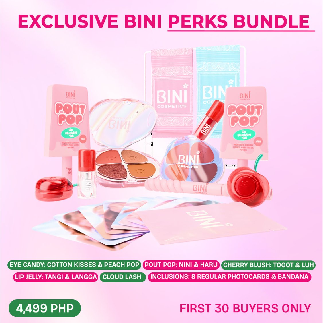 BINI_ph's tweet image. Exclusive #BINICosmetics bundles? Say less!💖🛍️ Get yours at BINI Cosmetics Personal Shoppers Day!😉

📅 January 24, 2026 | 1–3PM
📍 Puregold Kalentong

#BINI @Puregold_PH #Puregold #AlwaysPanalo