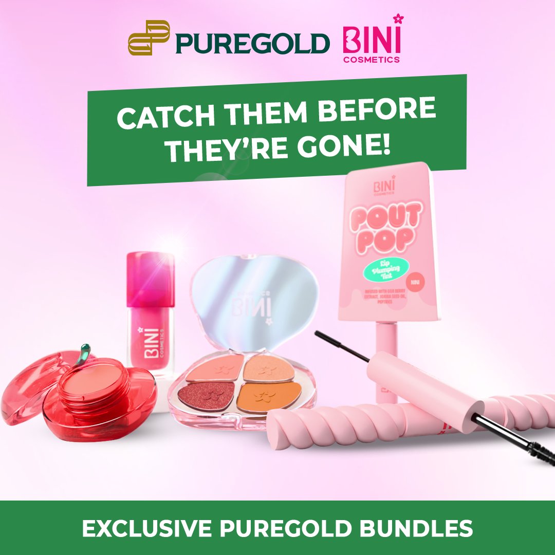 BINI_ph's tweet image. Exclusive #BINICosmetics bundles? Say less!💖🛍️ Get yours at BINI Cosmetics Personal Shoppers Day!😉

📅 January 24, 2026 | 1–3PM
📍 Puregold Kalentong

#BINI @Puregold_PH #Puregold #AlwaysPanalo