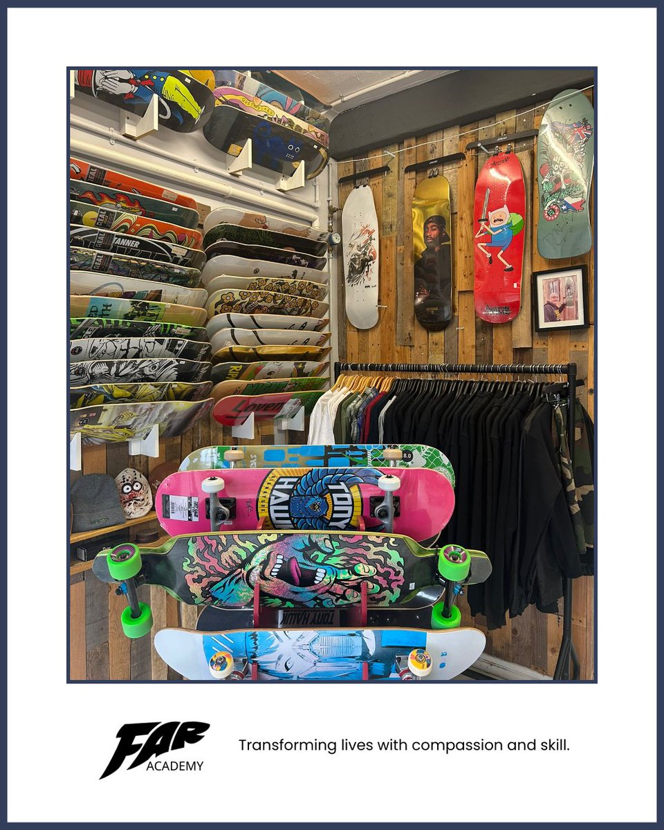 FarAcademyCIC's tweet photo. If you skate, or you are thinking about starting, check out the FAR Skateboarding Shop. There's a large selection of skateboards, components, safety wear, and accessories, plus solid advice from people who actually know their way around a board.

https://t.co/furNeWfy9S https://t.co/6wm354ZpnH