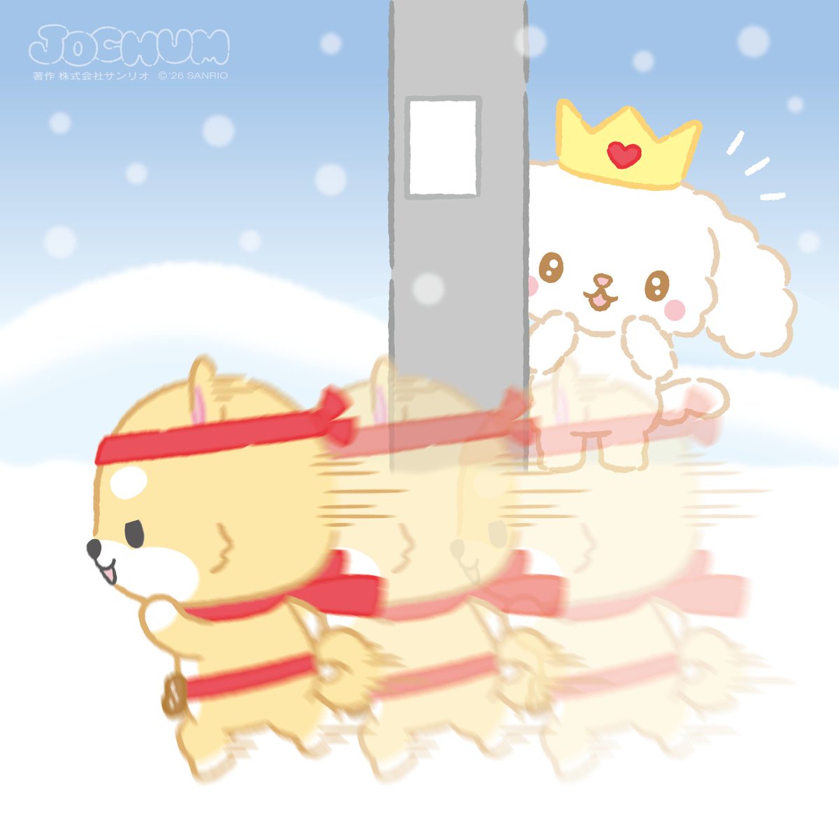 👑「(まめちぃのがんばり、ぜったい夢につながってるよ…！)」

#JOCHUM #CHUMILY 
#まめちぃ #RURU #わんわんず