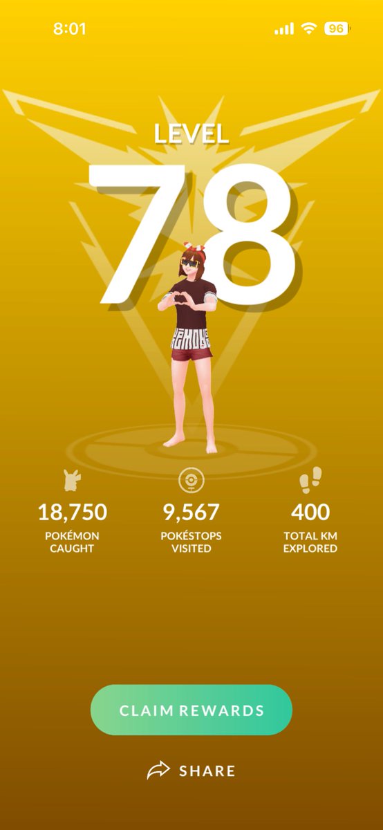 Almost 1 month for 400km!!! 

I tried so hard to level up before team rocket event tomorrow!