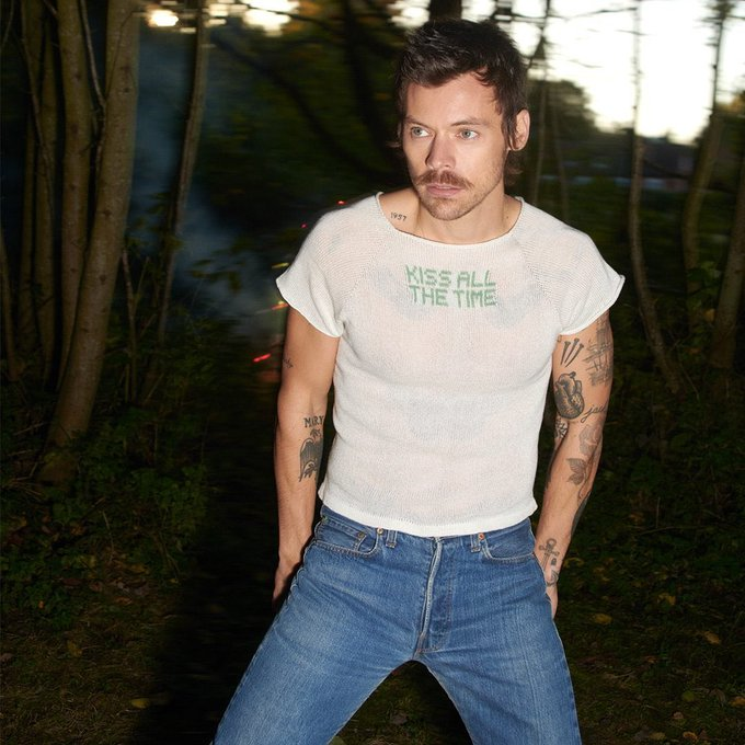 Harry Styles for his new album ‘Kiss All The Time. Disco, Occasionally.’
