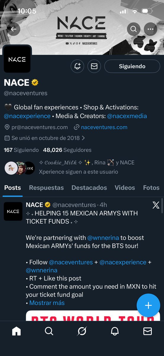 cookie_13061's tweet photo. @naceventures @wnnerina @nacexperience Estoy un poco de acercarme a mi meta nada más me faltarían $1600, ojalá y se me pueda hacer y si no se podría ya ni modo y muchas gracias por ayudar a las demás personas en cumplir su meta. https://t.co/RfZKyJ4m39