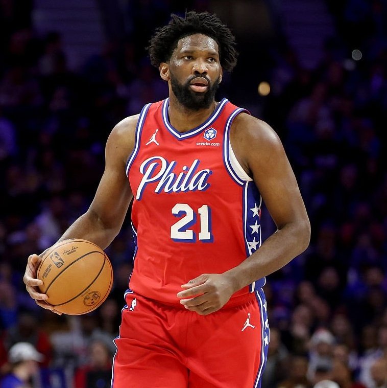 TheNBABase's tweet image. STAT: When Joel Embiid is on the floor, opponents are shooting just 55.1% on shots within 6 feet of the hoop. This is better than the league-best OKC Thunder, who allow 56.8% of opposing shots from that range to go in.