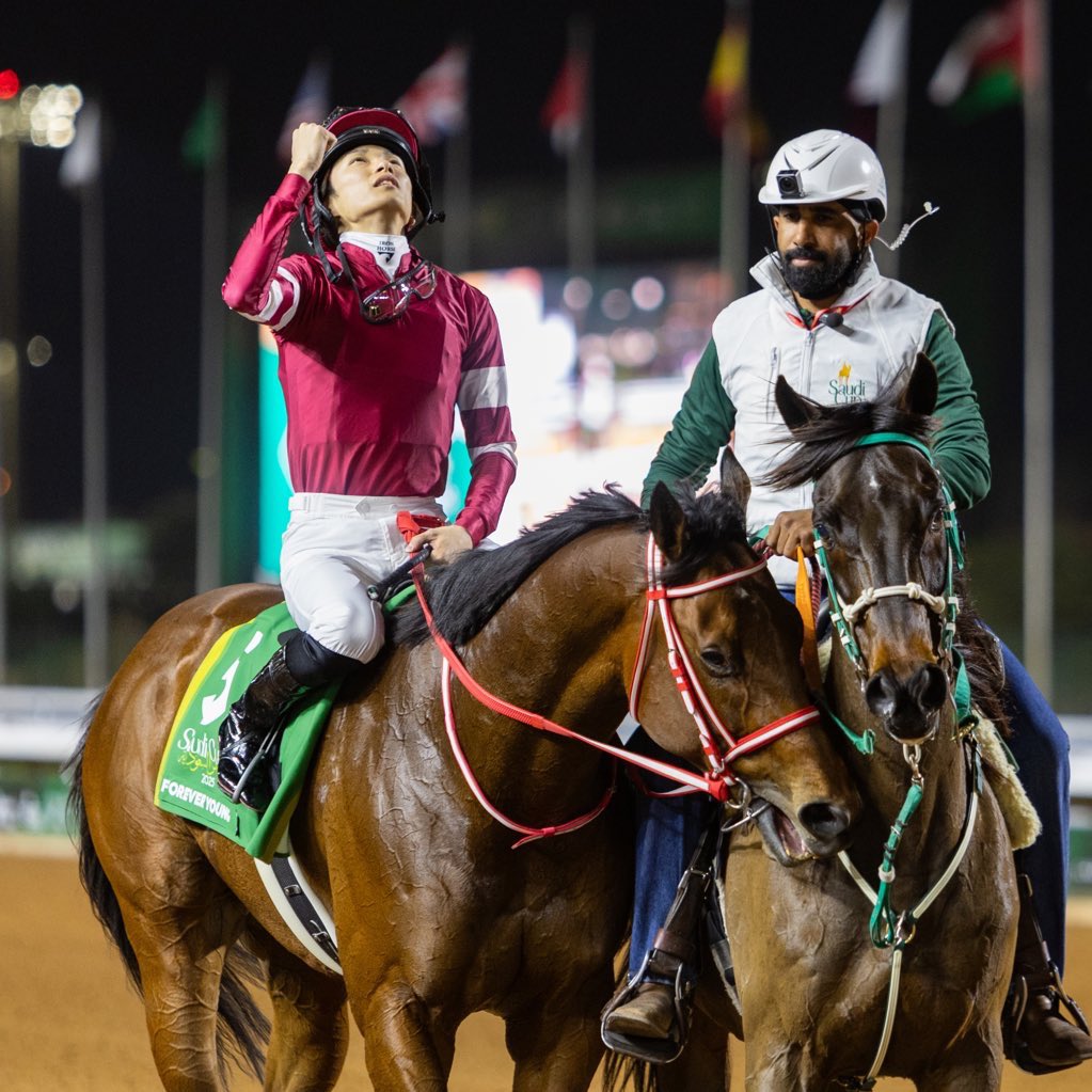 Congratulations, <a href="/_RYUSEI_0531/">坂井瑠星</a>, <a href="/yahagistable/">矢作芳人厩舎【公式】</a> and <a href="/susumu_fujita/">藤田晋</a>! 

FOREVER YOUNG wins the Eclipse Award for Older Dirt Male, cementing his legacy as a champion of #TheSaudiCup, <a href="/BreedersCup/">Breeders' Cup</a>, and #EclipseAwards. 

#フォーエバーヤング #サウジカップ