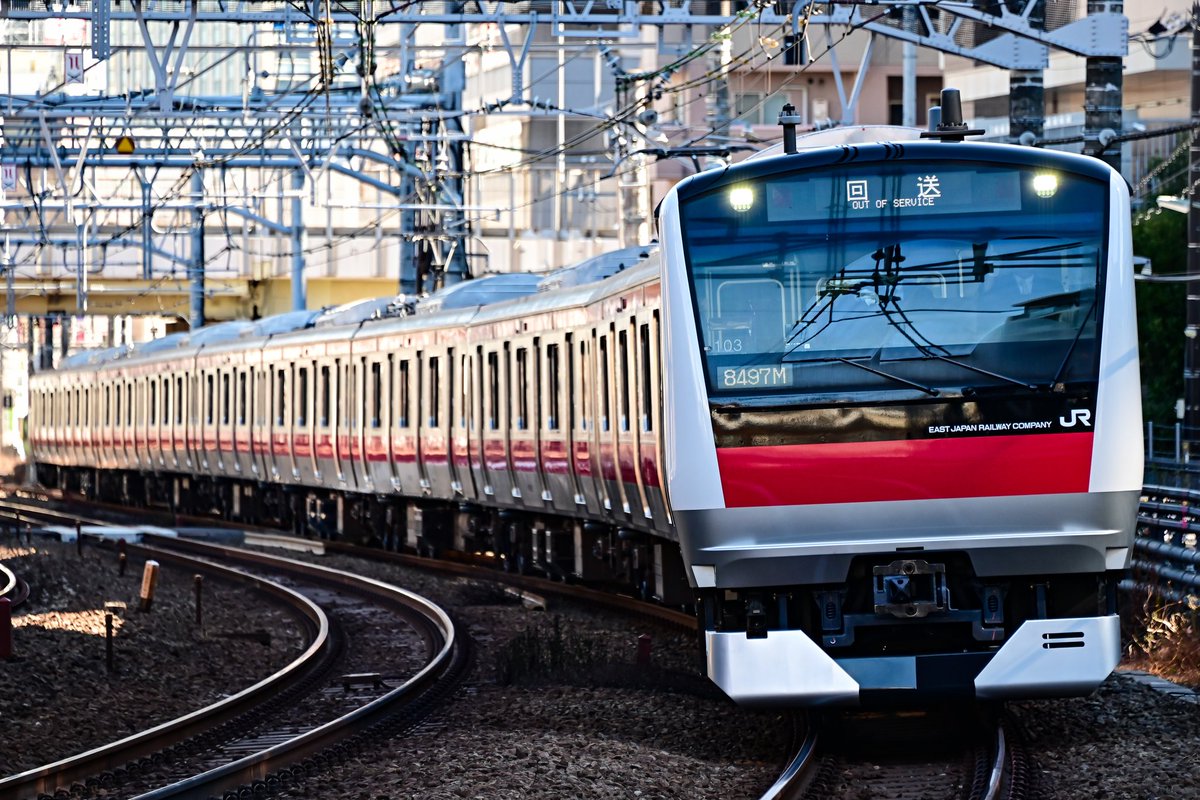 2026.1.23 回8497M E233系1000番台(ケヨ103編成) ※TK出場 京浜東北線で