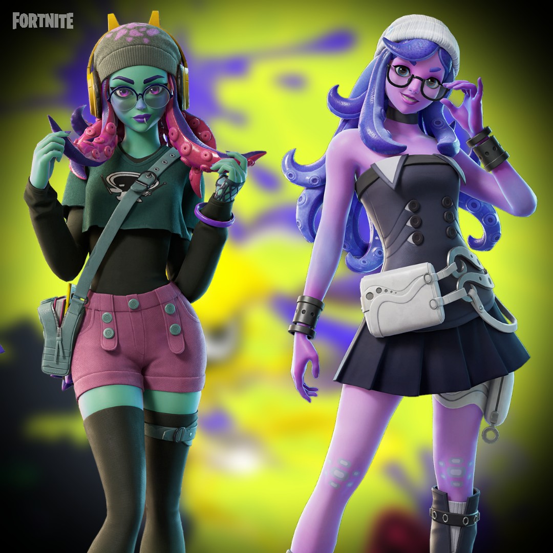 #Fortnite: Sisters of the murky deaths and turbulent shores. Tenta and Cepha and the Psyonic Ink Bundle have arrived in the Fortnite Item Shop.

🔵 1,200 V-Bucks (outfits)
🔵 1,800 V-Bucks (bundle)
🔻 Until 27-Jan | 7pm ET