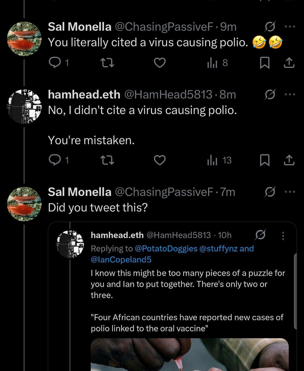 Burki677's tweet image. Always a good laugh when a virus denier cites a virus causing a disease and does not realize. 🤣🤣

Thank you @stuffynz for making me aware of this.