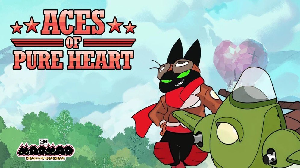 Today’s random post is this title screen from the CN Arcade game “Aces of Pure Heart!”
#maomaoheroesofpureheart
