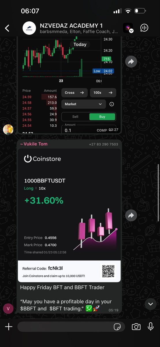 VengieZim's tweet image. 6hours into the day and we have made daily bread for today possible 💪🔥
You want #BBFT futures @CoinstoreExc 📈📉
Or buying #BFT on spot @CoinstoreExc  🤑
Or futures of any coin just in general crypto space 🔥🚀
GOLD @PrimexbtES  on CFDs again with the link below 👇 👇🏽