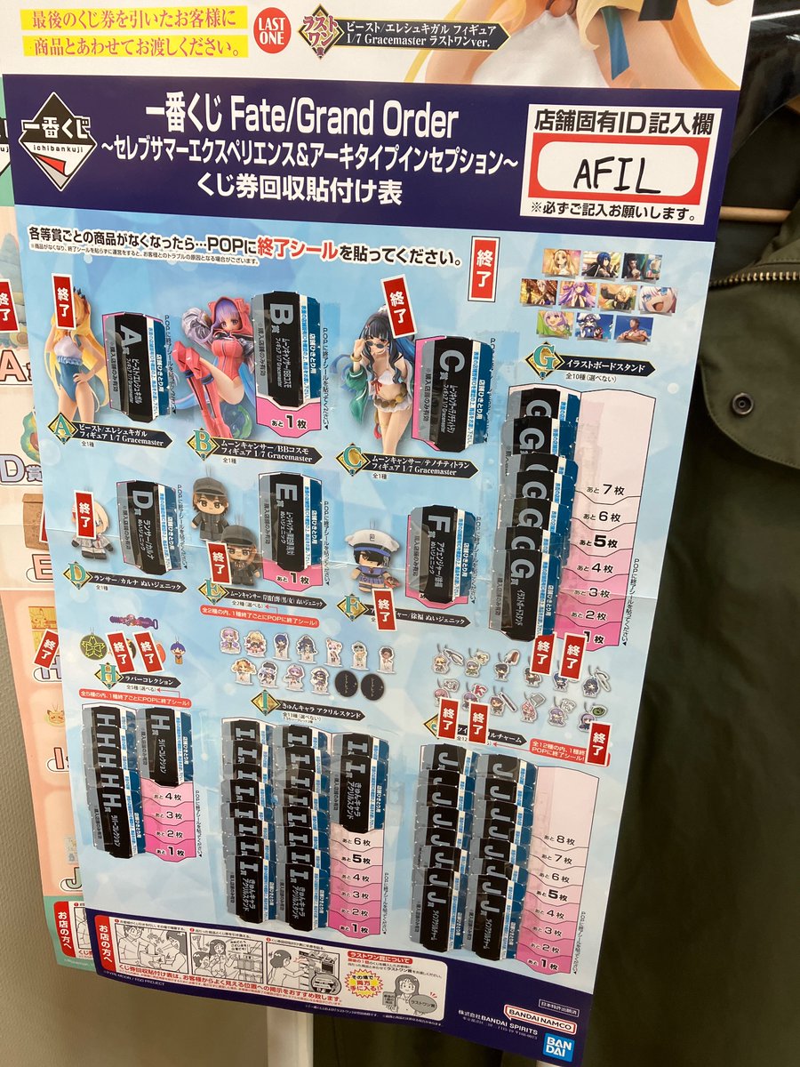一番くじ Fate/Grand Order〜セレブサマーエクスペリエンス＆アーキ