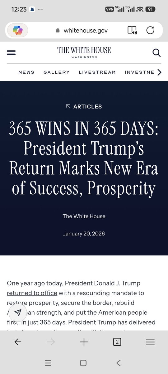 axjet's tweet image. 365 WINS IN 365 DAYS: President Trump’s Return Marks New Era of Success, Prosperity
还真列了365条啊，白宫真🐮啊
whitehouse.gov/articles/2026/…