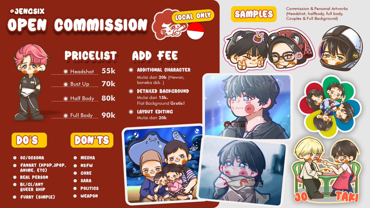 AjengTris 🤡|| COMMISSION CLOSED. WORKING ON IT! tweet media