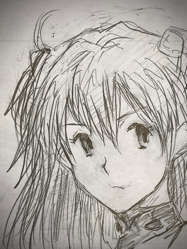 昼休みの落書き〜
🥳🥳🥳

長門は俺の嫁•••
でしたが
エヴァでは綾波ではなくアスカ推し
なのに新劇場版だとマリ推しという
😆😆😆

というかどれも似なくて
特にマリさんは時間切れで諦めましたーっ‼️
😱😱😱 