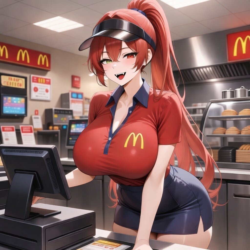 MollyAIArts's tweet image. QT Fast Food Worker

Open Invite + I invite @zumu_croz , @_SpicyCreations , @EveandFriends88 , @fall_dev2025 , @V_2077_MK2 , @AImostReal , @NyxiaVirelle 

There's a lot of hungry customers today so I need all the help I can get! 🍔😋
What do you like to order from your favorite…