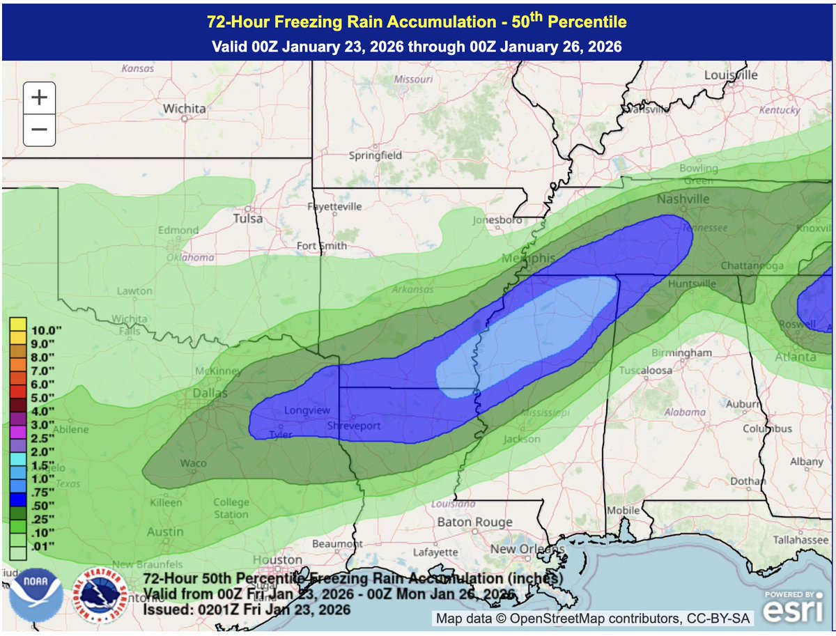 SourceServe's tweet image. Serve Source is monitoring Winter Storm Fern, with potential to become the largest in over a decade. 

Highest risk is wind-driven ice. Forecasts show potential for catastrophic impacts to exposed infrastructure. In worst-case areas, outages could extend multiple weeks.