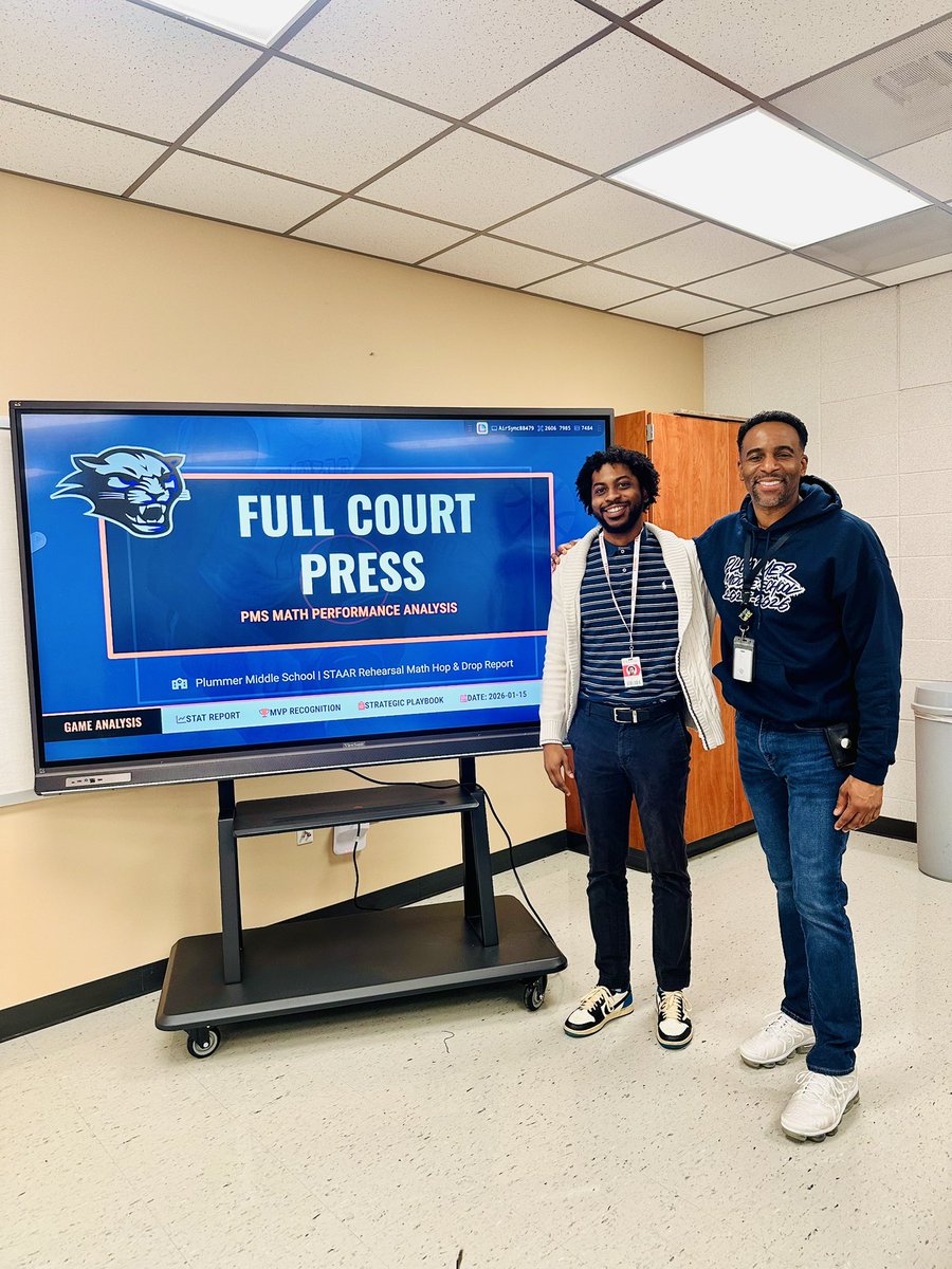 principaldmac's tweet photo. 🐾🔥 Tuesdays are for PUMA GEAR! 🔥🐾

Shoutout to our Sunshine Team & staff for rocking the new shirts and hoodies! 💙🖤 Please join me in welcoming our newest Mighty Puma, Instructional Specialist Mr. Lenzy! 🎉👏

We also hosted our first Data & Desserts with the Principal 🍰📊. What a GREAT Tuesday in the Mighty Puma Kingdom! 💪🐆

#MightyPuma #PumaPride #ExcellenceInEverything