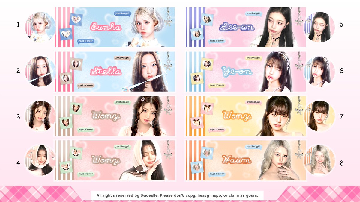 adeslle's tweet image. help RT, thank you! 

🎀🍥. adelle membawa 16 layout ready stock girlgroup &amp;amp; aktris. price 1O.OOO / each, free re-text &amp;amp; get ava jpg png, mari jajan! 🥣🧷𓈒 ׂ ♪

tag. leot idol cewe gg aktris china rs
#zonauang