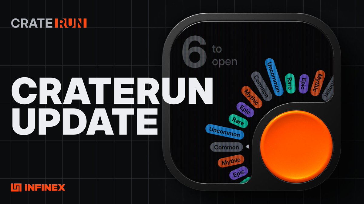 infinex's tweet image. Craterun updates ahead of Infinex TGE

With Infinex TGE scheduled for January 30, 2026, we’re updating Craterun to align with the next phase of INX.

Below is exactly what’s changing and what isn’t.

🧵