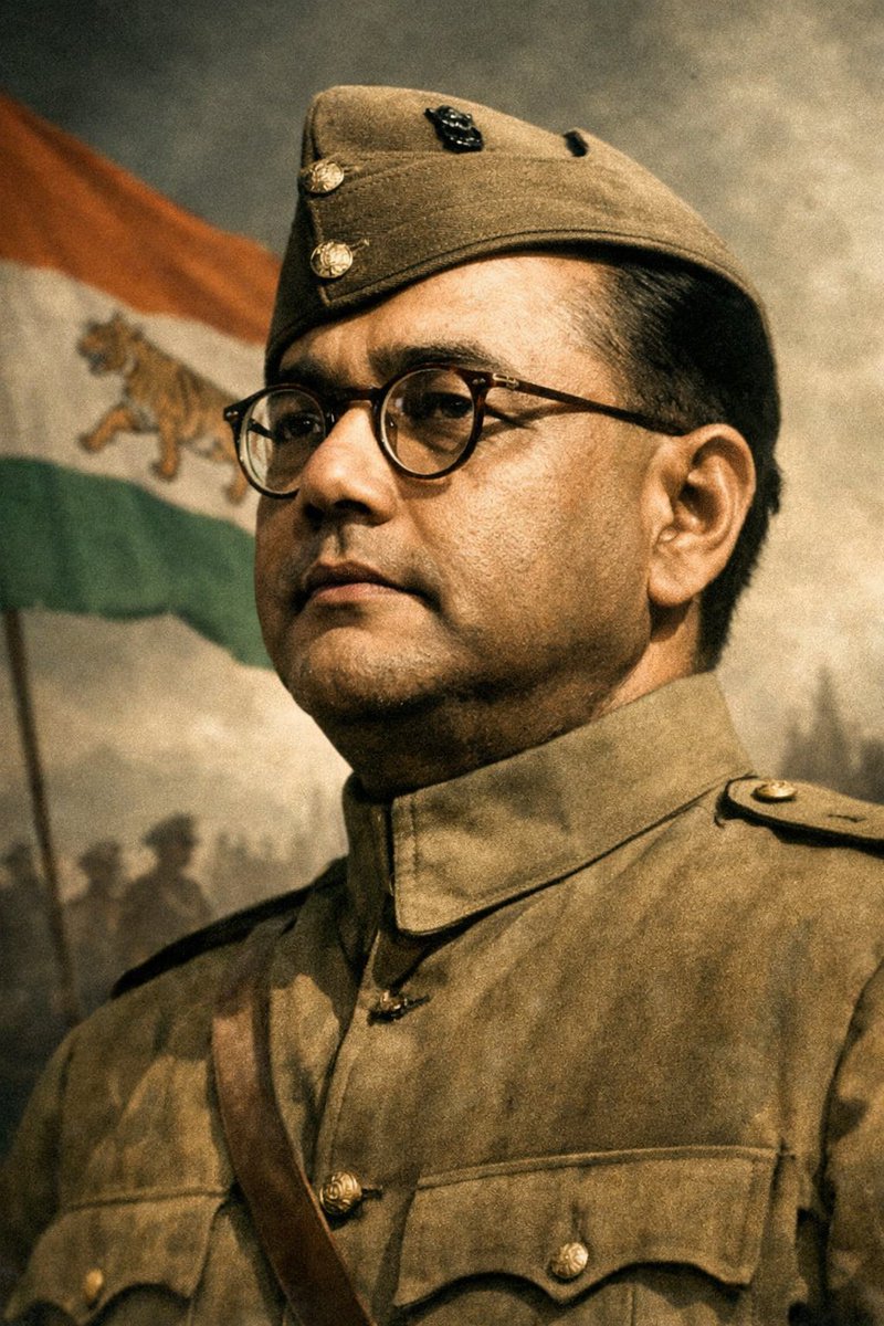 Give me blood, and I will give you freedom.”

Remembering Netaji Subhas Chandra Bose on 
#ParakramDiwas 🇮🇳