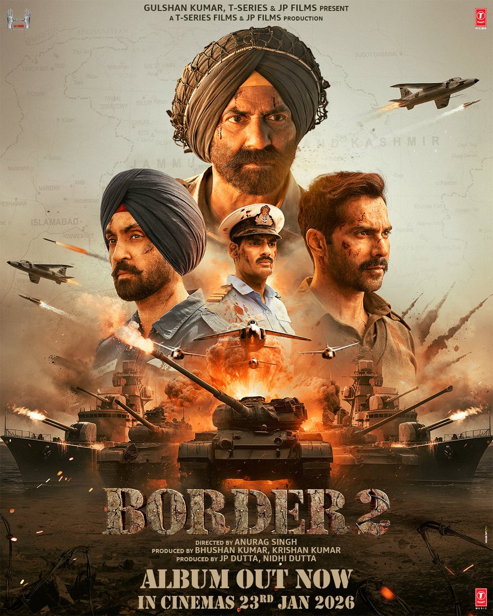 #Border2Review ⭐️⭐️⭐⭐️½

Border 2 is a complete package of war, action, emotions, and patriotism. Sunny Deol's performance is outstanding and Varun Dhawan gets a heroic climax. The songs like Ghar Kab Aaoge and Mitti Ke Bete are tear jerks. Overall a thrilling watch