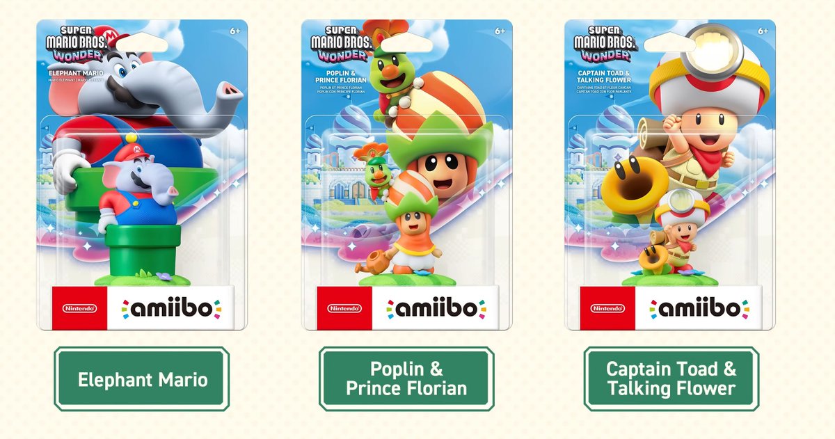 Super Mario Bros. Wonder amiibo up for preorder at Target ($24.99