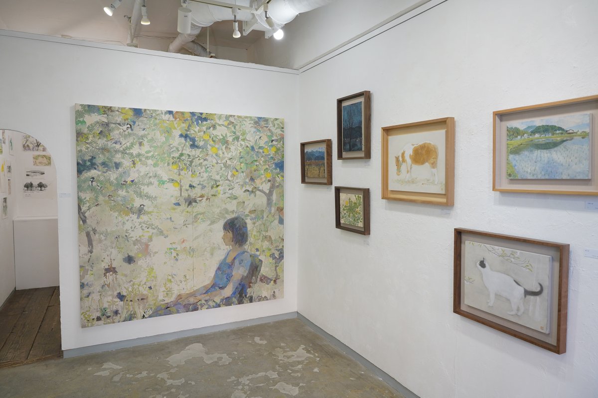 真鍋 修 日本画展 春を待つ  
Planned by NENOHOSHI  
2026.1.19(月)〜1.26(月)  
12:00〜18:30  ※最終日15:00迄

明日は夕刻17時過ぎ頃より作家在廊を予定致しております。