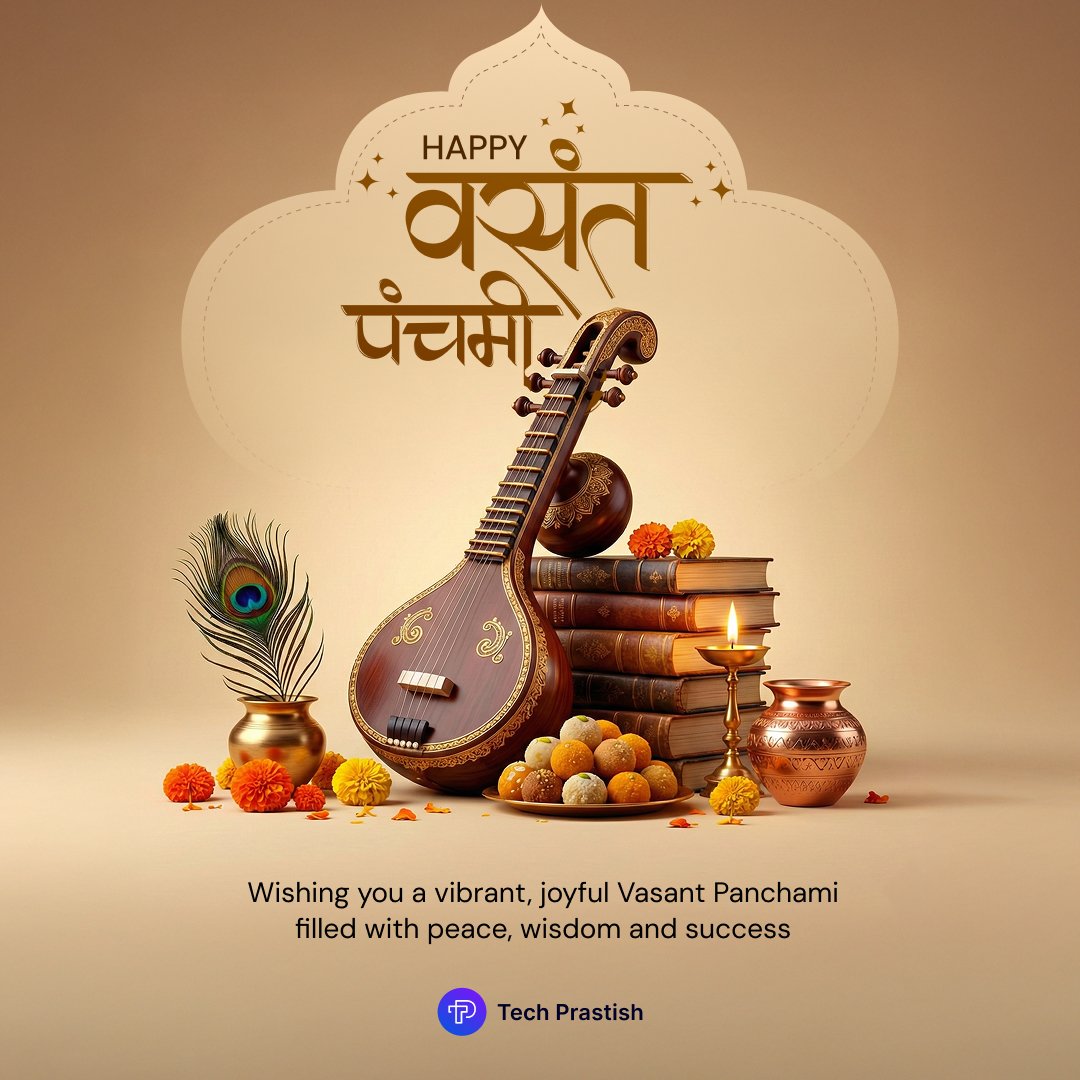 TechPrastish's tweet photo. May the blooming mustard fields enrich your life with positive energy, love and prosperity. #HappyVasantPanchami!

#vasant #vasantpanchami #vasantpanchami2026 #basant #happyvasantpanchami2026 #basantpanchami #websitedesignservices #techprastish #TPians https://t.co/qyzjUtOzP5