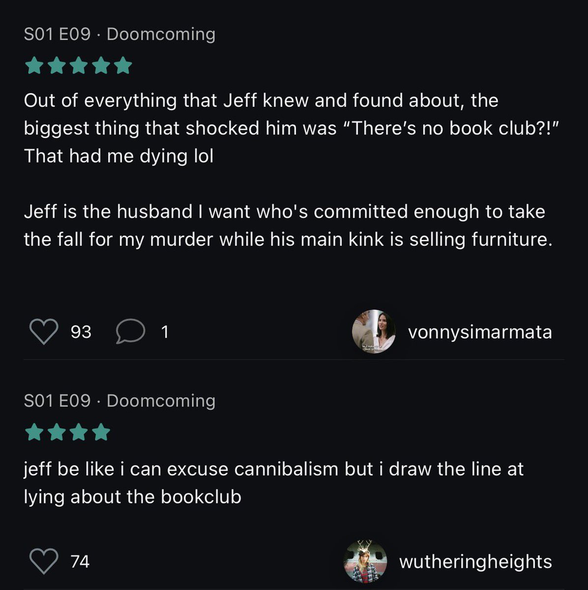 clarkexravenx's tweet image. finding out most of the top reviews for doomcoming, one of yellowjackets greatest episodes, are all about two of the only men in the show. we are never escaping are we