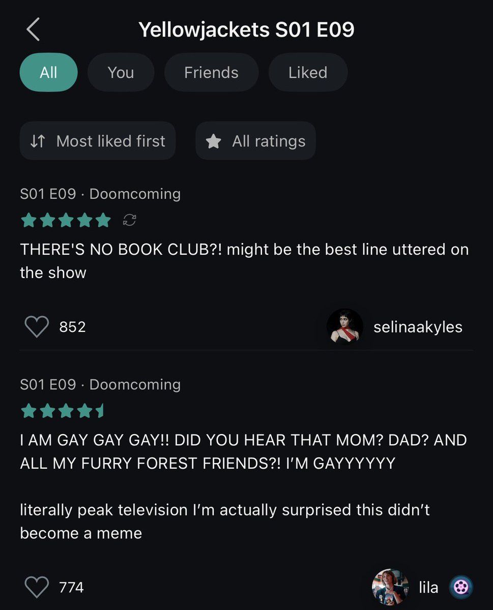 clarkexravenx's tweet image. finding out most of the top reviews for doomcoming, one of yellowjackets greatest episodes, are all about two of the only men in the show. we are never escaping are we