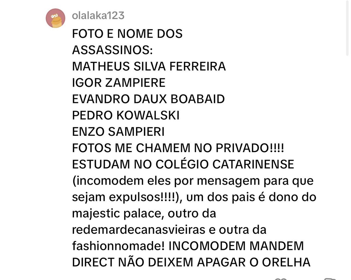 Michelly382609's tweet image. Vamos fazer barulho pessoal!!! Convoco todos os protetores de animais, pais e mães de pet e todas as pessoas do bem dessa rede para compartilhar os nomes dos assassinos do Orelha!!! Precisamos incomodar e não deixar acobertarem esse crime!!! #justicapororelha @showdavida