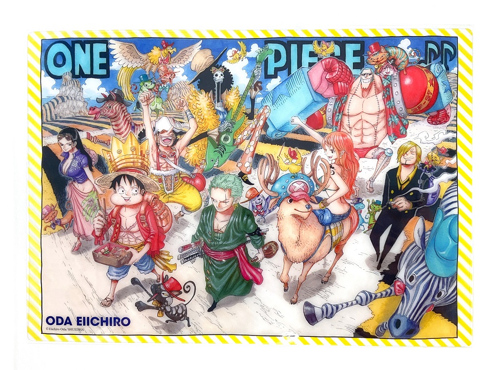 希少 ワンピース 連載20周年記念 ロゴがいっぱい ミニタオル Amazon.co