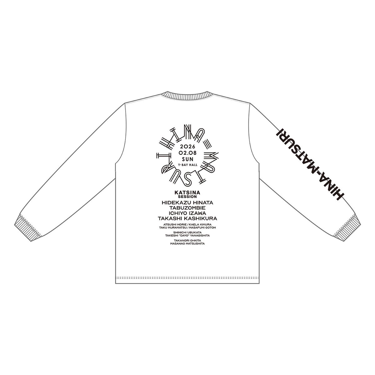 HINAMATSURI2018's tweet photo. Katsina Session Presents vol.2 
- The return - HINA=MATSURI 2026

HINA=MATSURI2026グッズ紹介📢

HINA=MATSURIオフィシャルロングTシャツ🆕✨

HINA=MATSURI 
　　　×
KATSINA SESSION コラボ第2段‼️

price: ¥4800- (税込)
black : S〜XXL / white: S〜XL

#hinamatsuri2026 
#katsinasession https://t.co/AqZd4Aa875