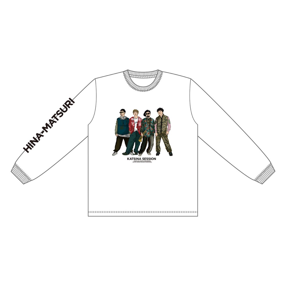 HINAMATSURI2018's tweet photo. Katsina Session Presents vol.2 
- The return - HINA=MATSURI 2026

HINA=MATSURI2026グッズ紹介📢

HINA=MATSURIオフィシャルロングTシャツ🆕✨

HINA=MATSURI 
　　　×
KATSINA SESSION コラボ第2段‼️

price: ¥4800- (税込)
black : S〜XXL / white: S〜XL

#hinamatsuri2026 
#katsinasession https://t.co/AqZd4Aa875