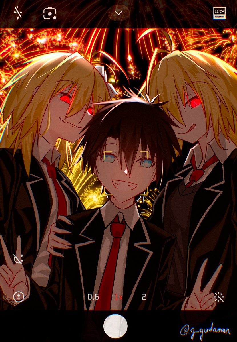 g_gudaman's tweet image. Festive Photo &amp;lt;3

Commission for @marethyu726