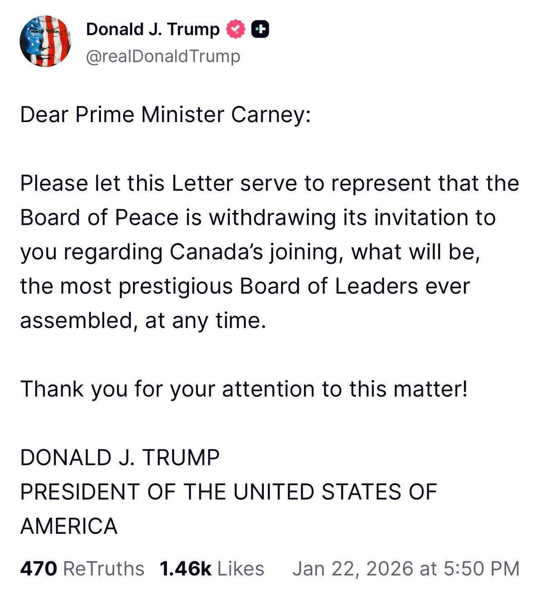 AaronDodd's tweet image. Poor Mr Carney. He must be devastated. #auspol #Gaza #canpoli