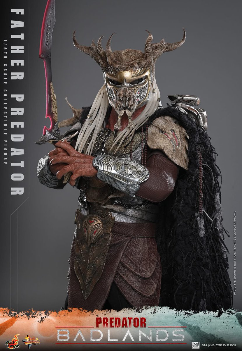 6thscale_KaWu's tweet photo. 【Predator: Badlands - 1/6th scale Father Predator Collectible Figure】
New announcement!
Part 2
#FatherPredator #Predator #Badlands #HotToysCollectibles #SixthScale https://t.co/TF2HBuI5q0