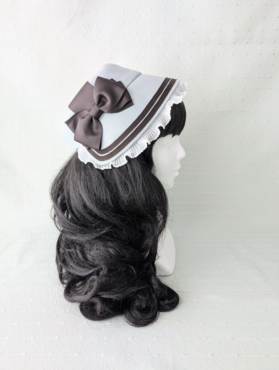 ハンドメイドマルシェお品書き 🤍小公女のボンネ🤍レース付き