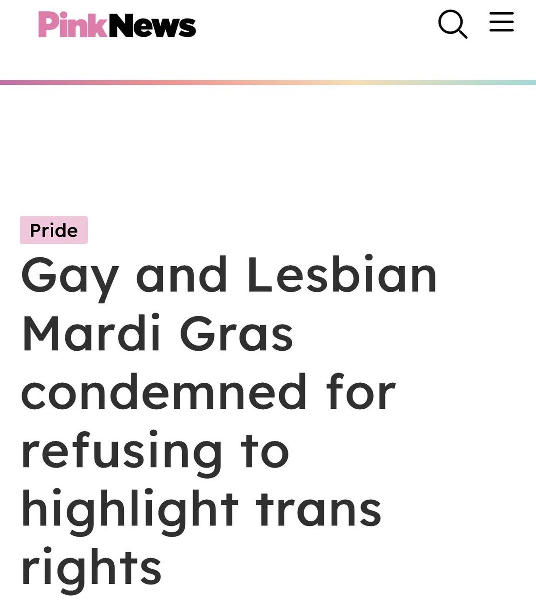 This is so exhausting. Why does anything and everything that has to do with gay people have to constantly involve the trans community? It’s like constantly being asked to take your disabled, annoying sibling everywhere so they feel included. It’s fucking exhausting.