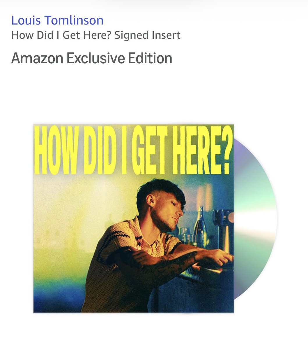 LouisMxOficial's tweet photo. El CD con Insert firmado de “How Did I Get Here?” de Louis Tomlinson está disponible a través de Amazon USA. 

🔗: https://t.co/XK60zme5gU https://t.co/tStF48XdMg