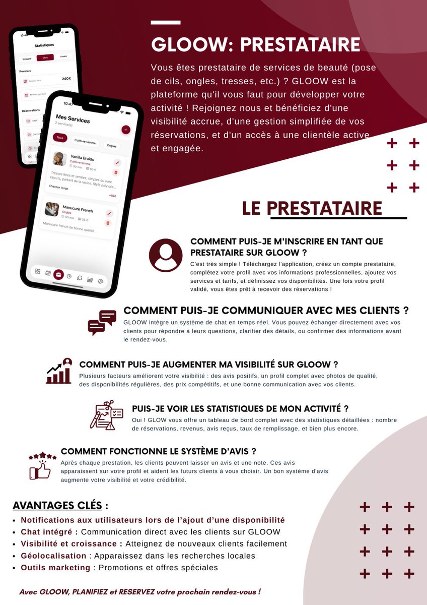 sylvain__237's tweet photo. GLOOW est une application de mise en relation qui améliore la façon de réserver des services de beauté. Que vous soyez à la recherche d'un professionnel pour une pose de cils, une manucure, des tresses, etc... GLOOW mets en relation les meilleurs prestataires près de chez vous. https://t.co/kBgv3hgxgu
