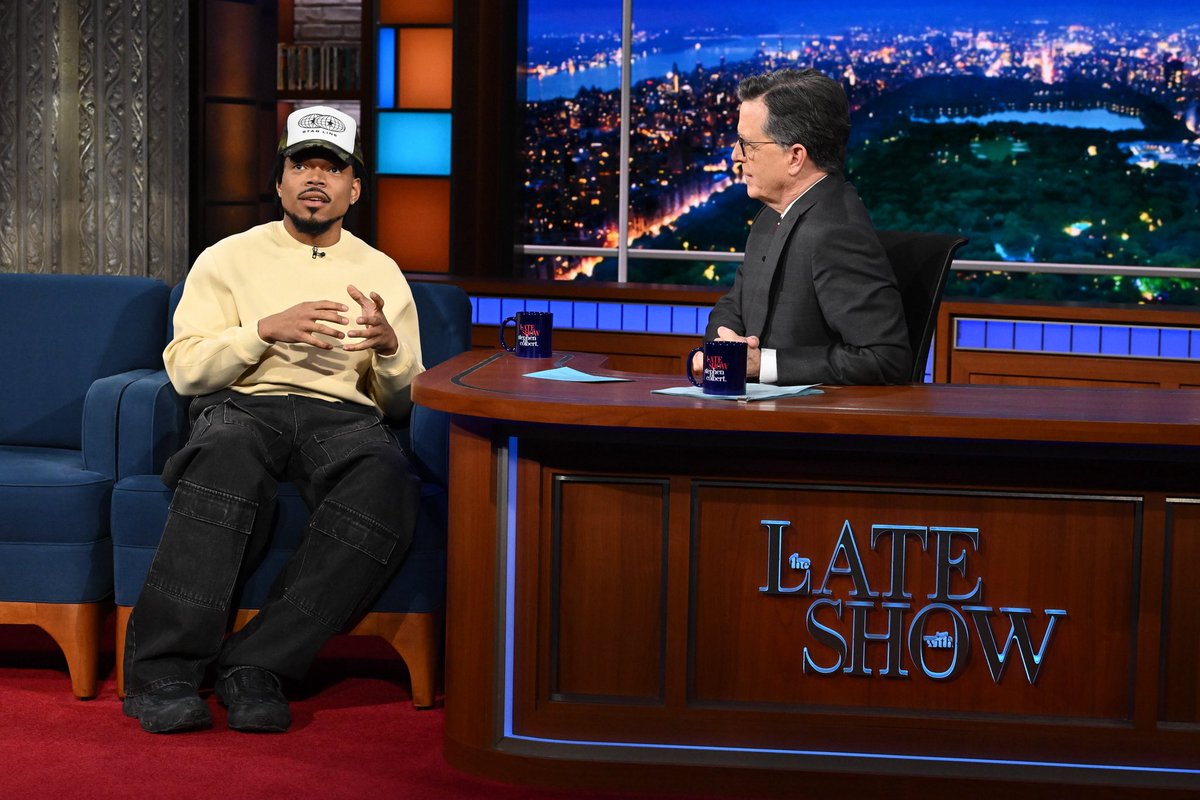 chancetherapper's tweet image. Bittersweet 🥹 My final appearance at @colbertlateshow airing now

#Colbert