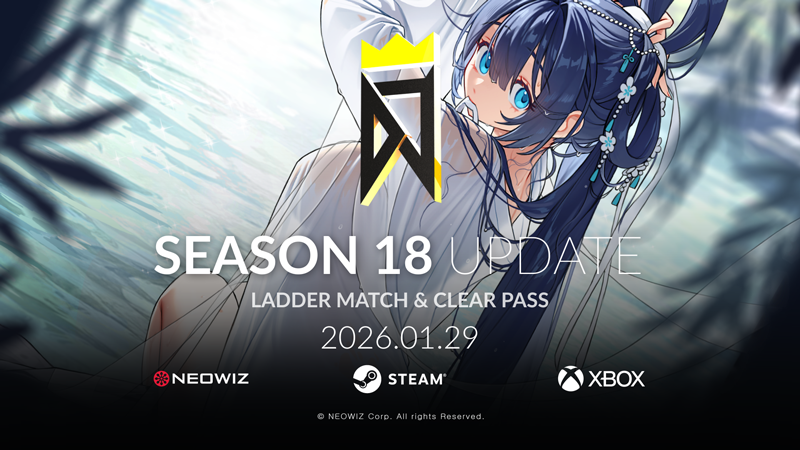 DJMAX_global's tweet image. DJMAX RESPECT V | S18 Announcement
2026년 1월 29일, DJMAX RESPECT V 시즌 18 업데이트가 진행됩니다.
새롭게 개편된 AIR MODE와 함께하는 시즌 18에 많은 기대 부탁드립니다.
KR : docs.google.com/document/d/1Dk…
STEAM : store.steampowered.com/news/app/96017…