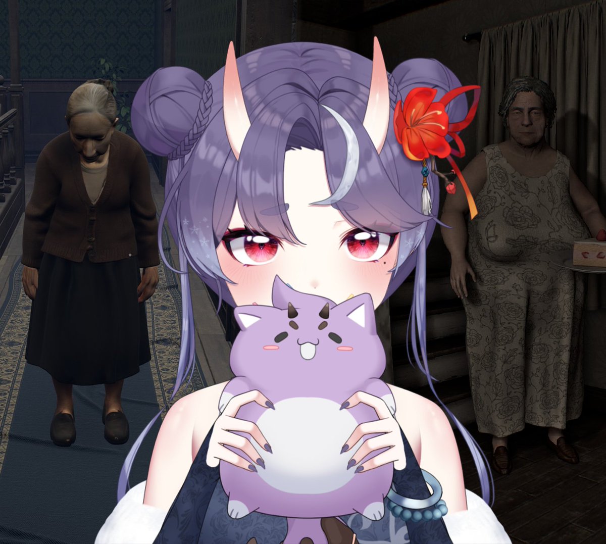 VHZ_SHUNE's tweet image. 오늘은 할무니 2분과 데이트를 했어요
한분은 자꾸 얘야... 하면서 잉융을 먹이려고 들고
한분은 자꾸 케이크에 독 넣고 먹이려고 들어요 :3