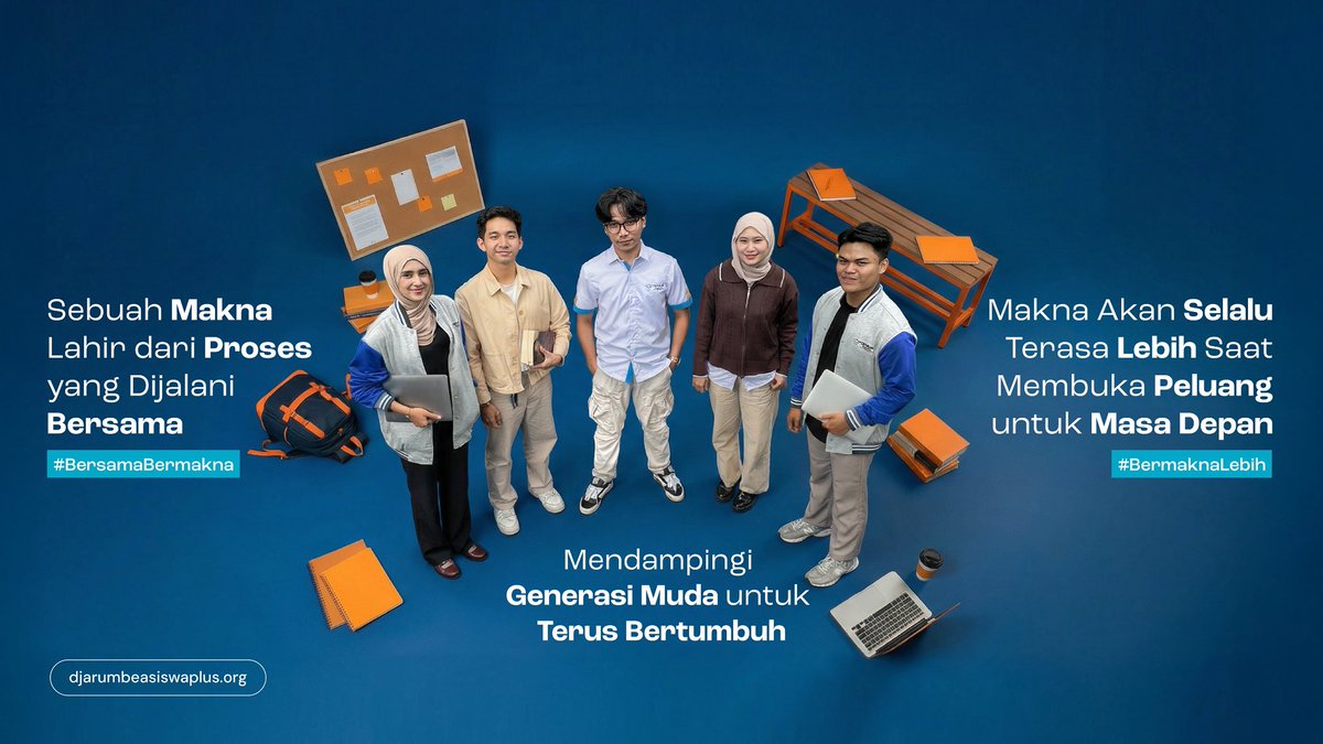 Makna akan membuat setiap perjalanan lebih berarti. Bukan cuma tujuan di masa depan, tetapi juga tentang apa yang dipelajari. Djarum Beasiswa Plus membantu generasi muda untuk mencapai potensi terbaiknya. #DjarumBeasiswaPlus #BeswanDjarum #BersamaBermakna #BermaknaLebih
