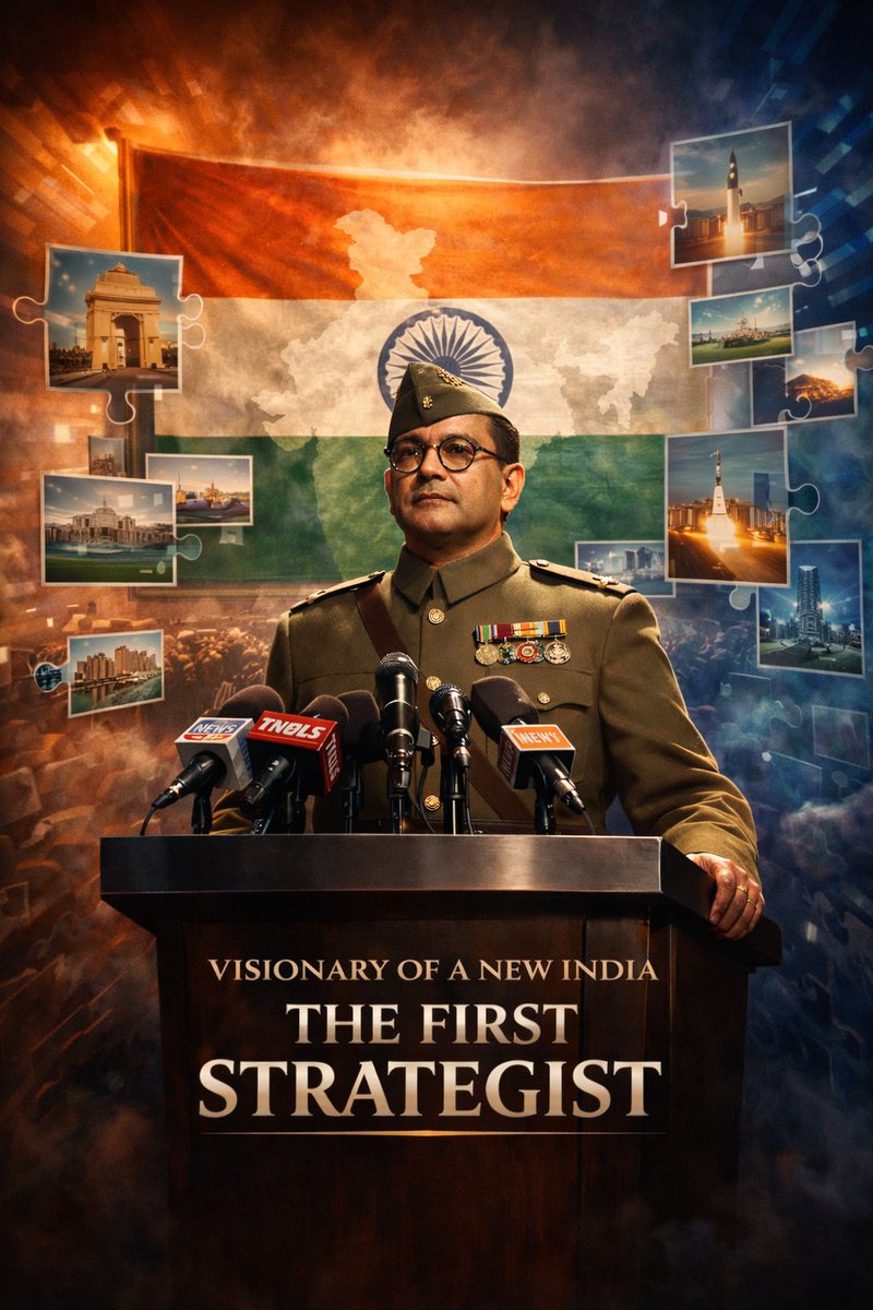 SGT_Intel's tweet photo. He cleared the Civil Services with Rank 4. He could have lived a comfortable life. Instead, he chose the jungle, the struggle, and the revolution.

Netaji Subhas Chandra Bose didn't ask for respect. He commanded it.

That is the mindset we need today. Happy Parakram Diwas! 🇮🇳🐅 https://t.co/QO8RTRuFgr