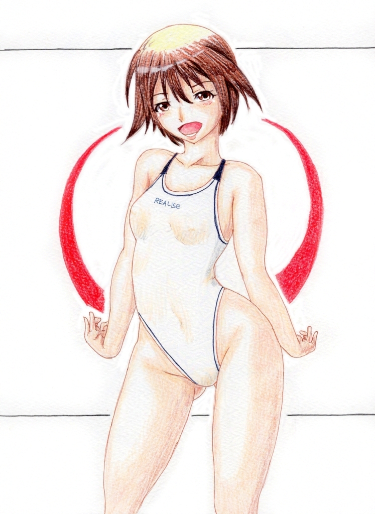 #くそ寒いので水着を貼る 
#過去絵 
いやほんと寒い、なんなら早朝よりも日が昇ってからのほうが寒さを感じる寒い🥶寒い 